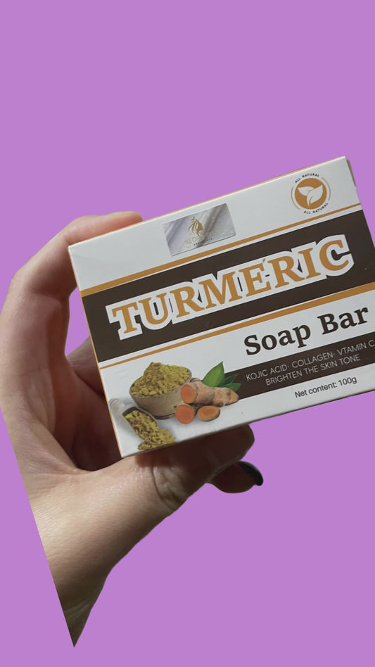 Turmeric Kojic Acid Brightening  Glow Soap Dark Spot & Acne Remover..
